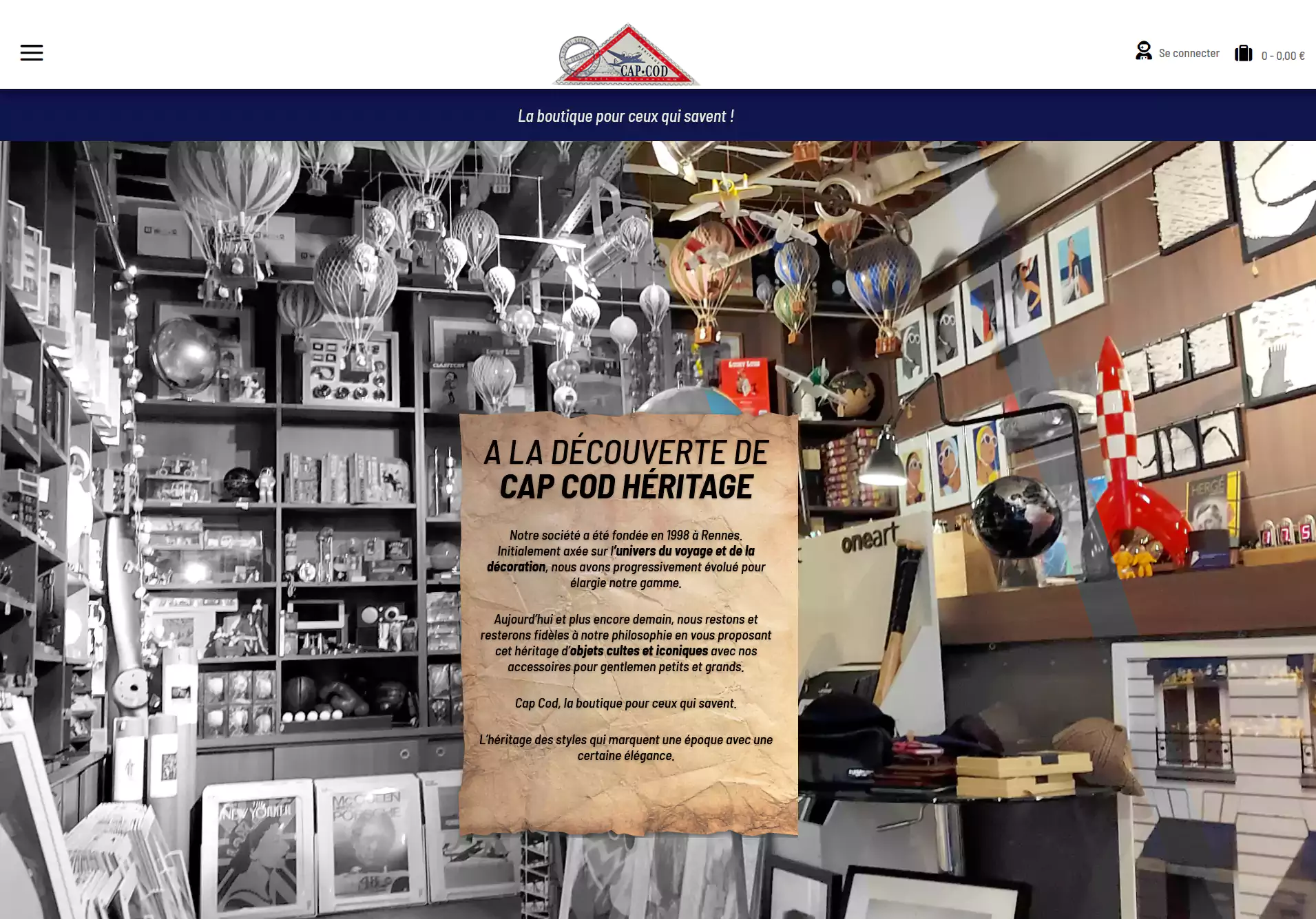 Création du site web e-commerce pour une boutique de déco rétro à Rennes